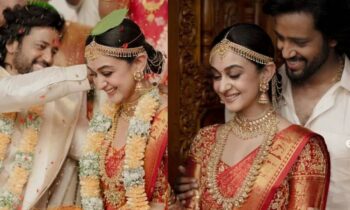 In a traditional ceremony in Chennai, Aishwarya Arjun and Umapathy Ramaiah got married. Check out the pictures