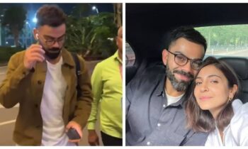 After winning the T20 World Cup, Virat Kohli leaves for London to spend time with Anushka, Akaay, and Vamika